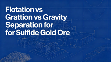 Flotação vs Separação por Gravidade para Minério de Ouro Sulfetado