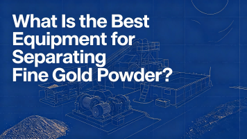 Qual é o melhor equipamento para separar pó de ouro fino?