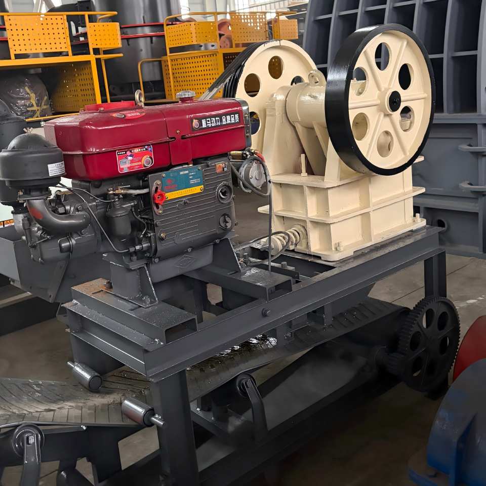 WSHT Máquina Portátil de Britagem de Mandíbulas a Diesel Pequena para Sítios de Mineração Remota