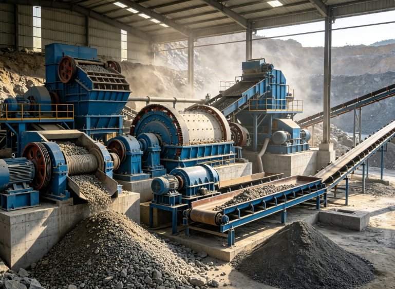 Tecnologia de Processo de Beneficiamento de Minerais Principais e Escolha de Equipamentos para Minério de Ouro em Rocha