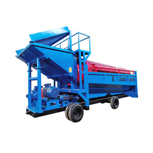 WSHT Máquina de Lavagem de Ouro por Cadeia Rotativa Trommel Equipamento de Triagem Móvel de Ouro de Placer Areia de Rio Lavagem de Ouro Trommel