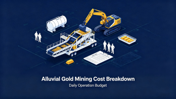Orçamento Diário de Operação: Custo da Mineração de Ouro Alluvial