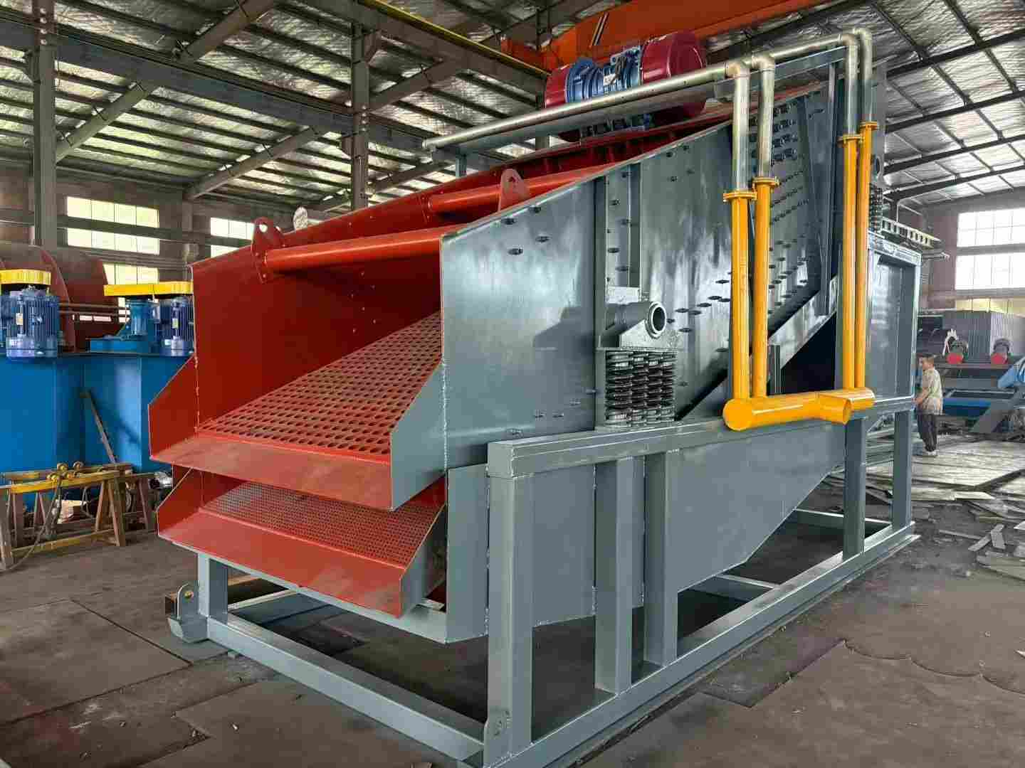 Máquina de panning de ouro de alta frequência WSHT para mineração portátil - Equipamento para recuperação de finos de ouro em áreas de trabalho