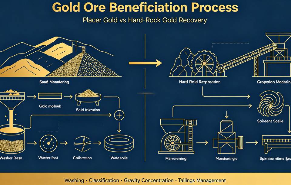 Processo de beneficiamento de minério de ouro|Fundamentos básicos da recuperação de ouro em jazidas e rocha dura