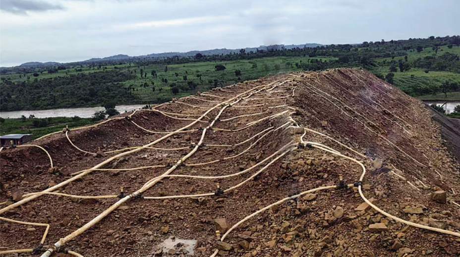 Cambodia, Mondulkiri, projeto de pilha de lixiviação e armazenamento de rejeitos